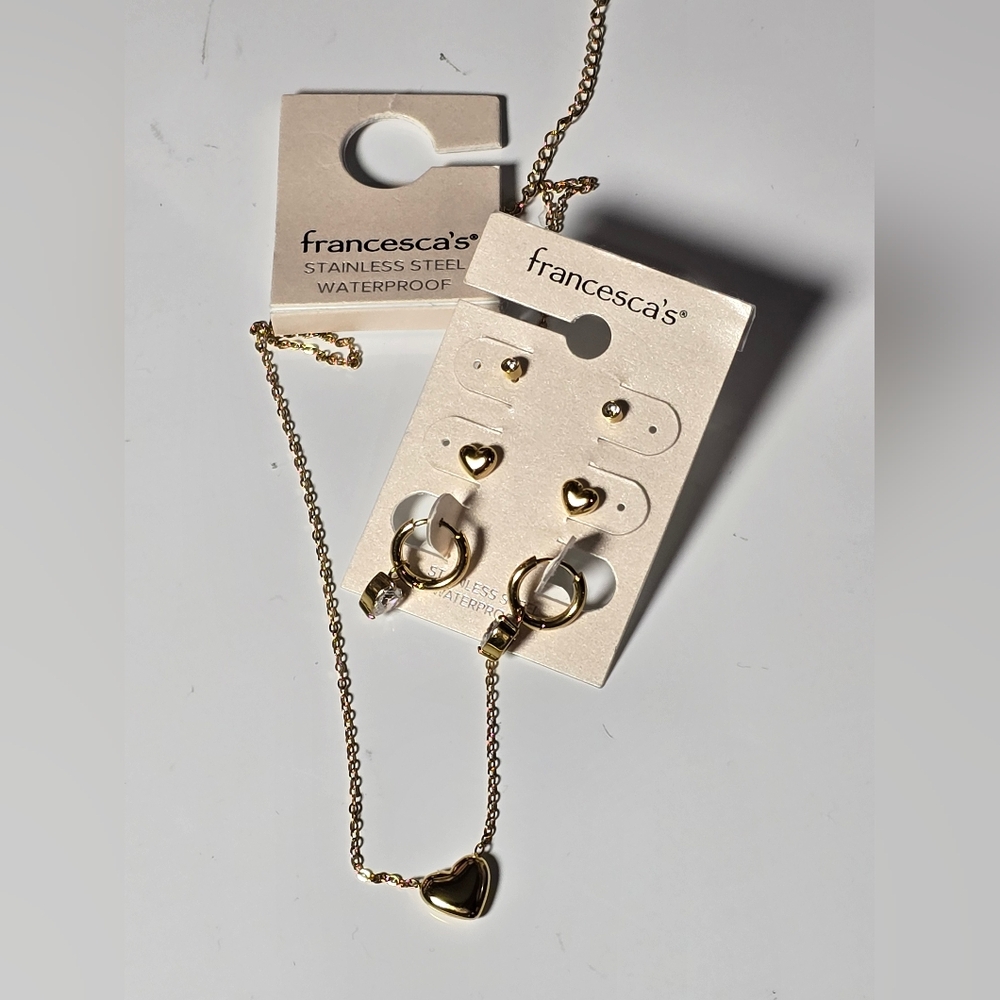 Francesca's Collections Gold Jewelry Set